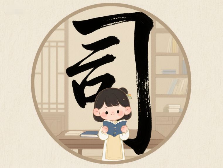 司姓女孩名字優雅大氣女寶寶仔看書圖